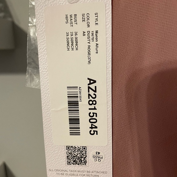 Azazie Bridesmaid dress in the color Dusty Rose - Picture 6 of 12